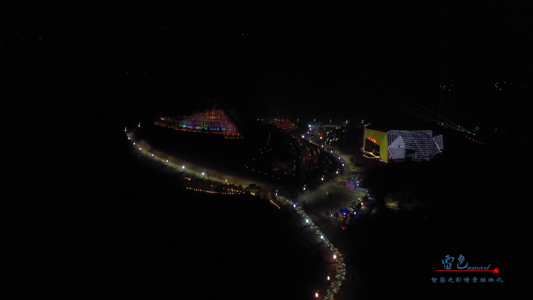 雷色光電打造清溪劇院戶外燈光秀(圖3)