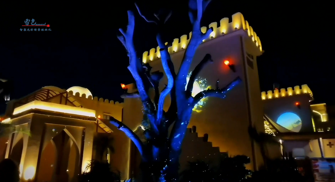 雷色光電案例分享丨大漠幻城，燈影搖曳(圖2)