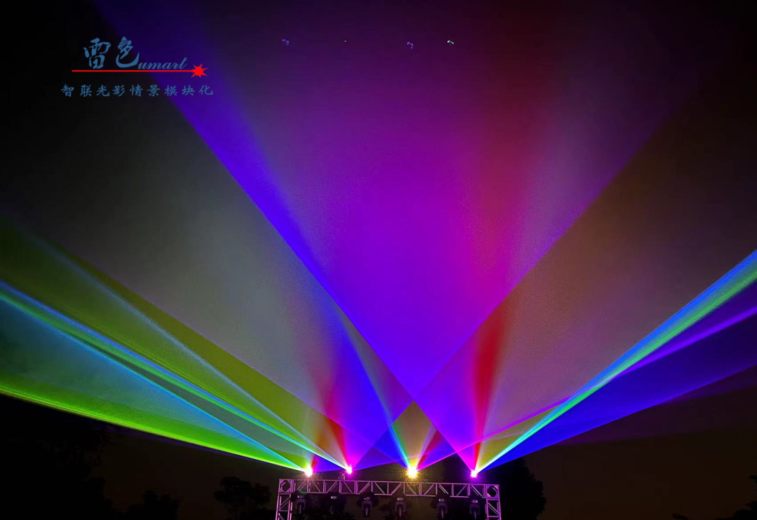 雷色光電打造《夢境光語》夜場燈光秀震撼來襲！(圖2)
